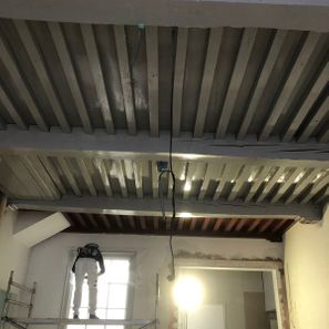 Schilderen van balken plafond