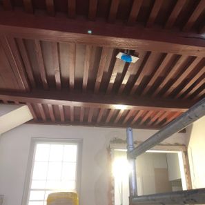 Balken plafond voor
